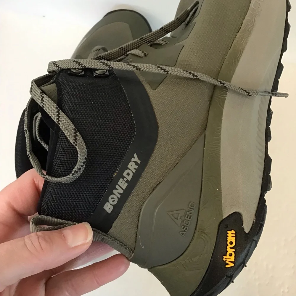 ASCEND Women's Olive Bone-Dry Outdoor Athletic Shoes Vibram Ankle Sneakers 9